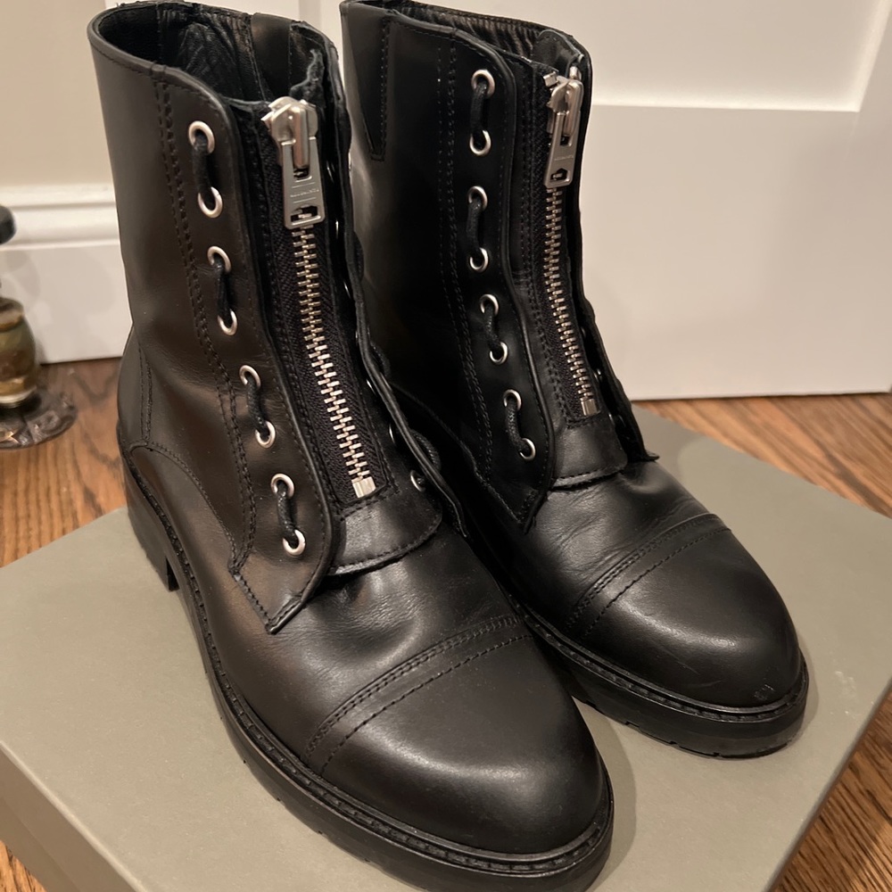 All Saints Ariel Moto Combat Boots